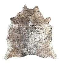 "Destroyed" Cowhide Rug