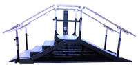 DST8000 Triple 3-in-1 physical therapy stair and incline trainer with parallel bars