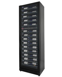 Allavino Reserva Series 67 Bottle 71" Tall Dual Zone Black Shallow Wine Cooler Refrigerator Console