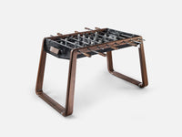 Derby Signature foosball table - overhead view of Taj Black quartzite playing field