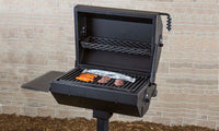 Kay Park ECG1929 Covered Charcoal Grill 320 sq. in. shown in outdoor park setting