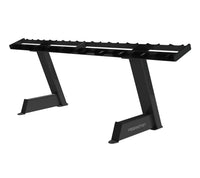 Freemotion Single Tier Dumbbell Rack front view - black finish