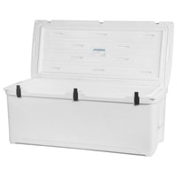 Engel 240 Hard Cooler and Ice Box in White - full product view on white background