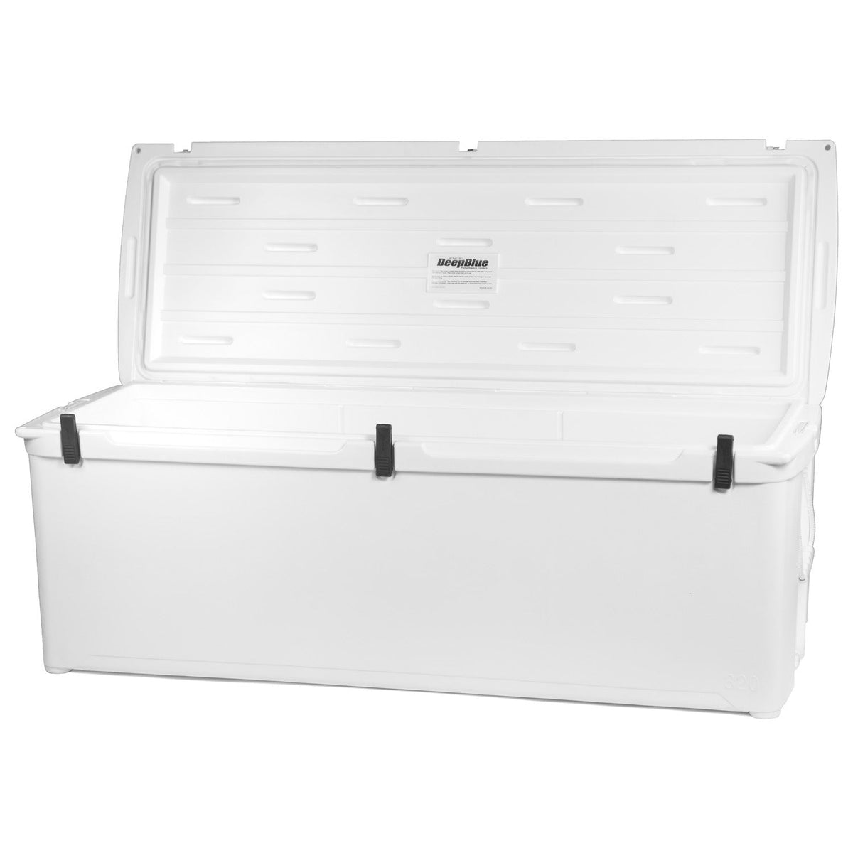 White Engel 320 High Performance Hard Cooler open view showing interior capacity