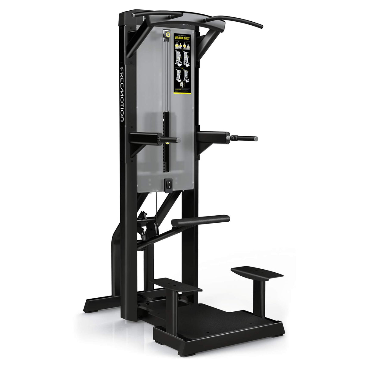 Freemotion EPIC Selectorized Dip Chin Assist Machine ES812 - three-quarter view