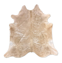 Beige Brindle Cowhide Rug