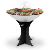 Arteflame 40″ Platinum Series Stainless Fire Bowl Flat-Top Grill with Euro Base