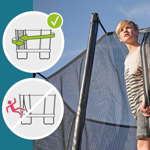 Image of Explorer 15ft x 10ft Rectangle Above Ground Trampoline by North
