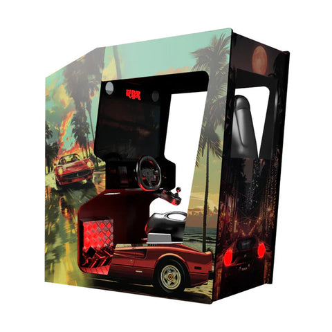 Image of Extreme Racing Arcade Machine by Creative Arcades | 200 Classic Racing Games | Wifi Compatible