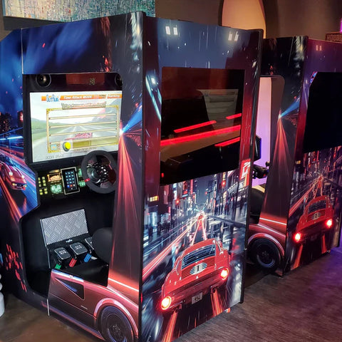 Image of Extreme Racing Arcade Machine by Creative Arcades | 200 Classic Racing Games | Wifi Compatible