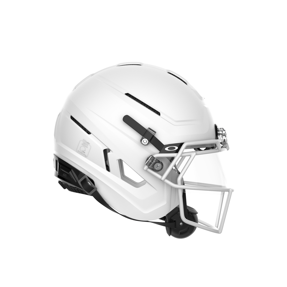 Schutt F7 Pro Football Helmet Matte White ROPO - Player Left View