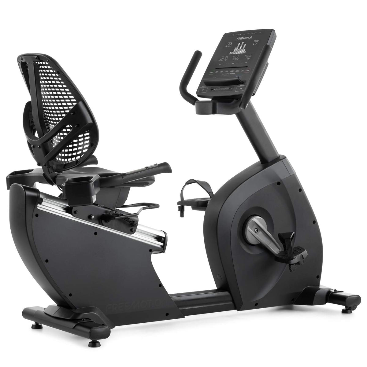 Freemotion r10.9b Recumbent Bike - front three-quarter hero view