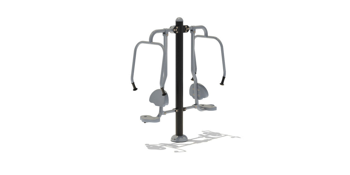 Playground Boss Double Chest Press outdoor commercial fitness station - front view