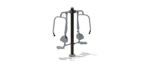 Playground Boss Double Chest Press outdoor commercial fitness station - front view