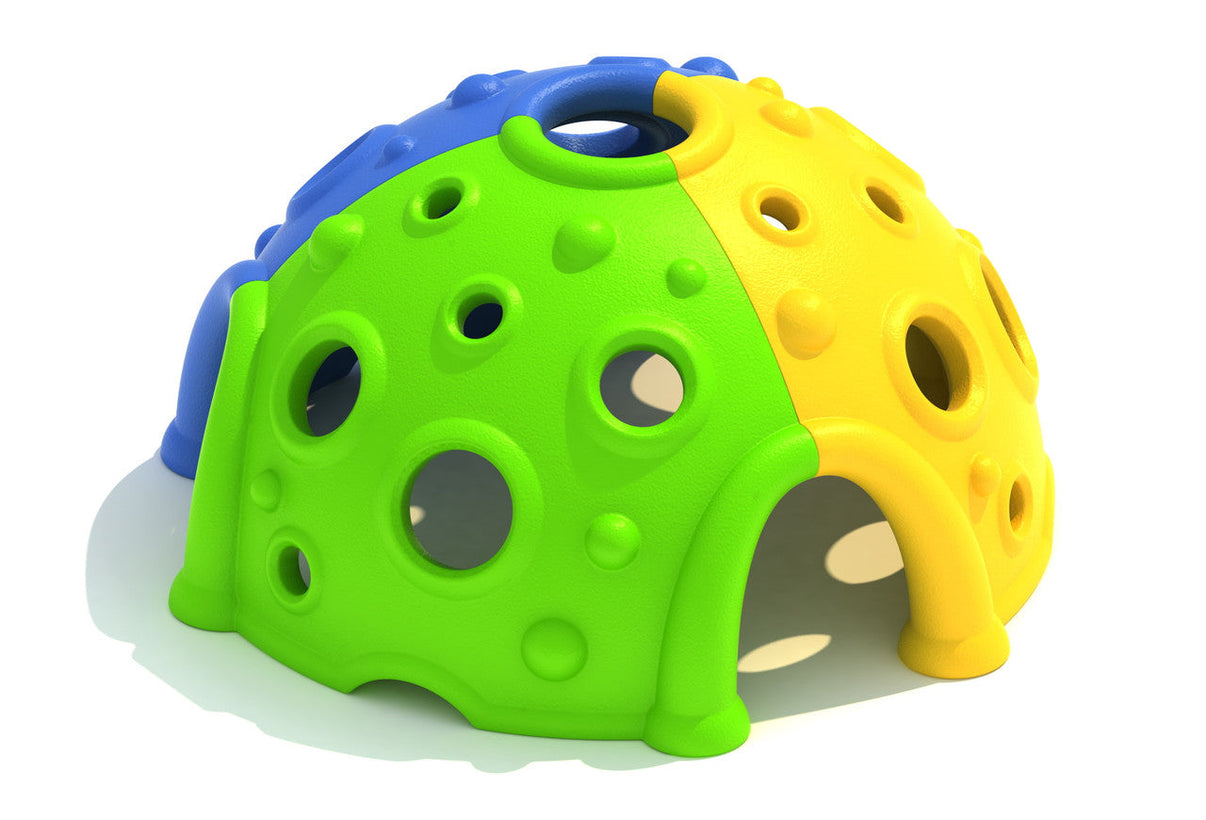 Playground Boss Moon Climber dome-shaped freestanding playground climber with crater texture for ages 2 to 12