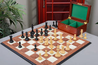 Hastings Chess Set, Box and Board Combination - full view with pieces on board