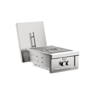 Videl Fuego II Power Burner - 50,000 BTU dual burner for outdoor kitchens in 304 stainless steel