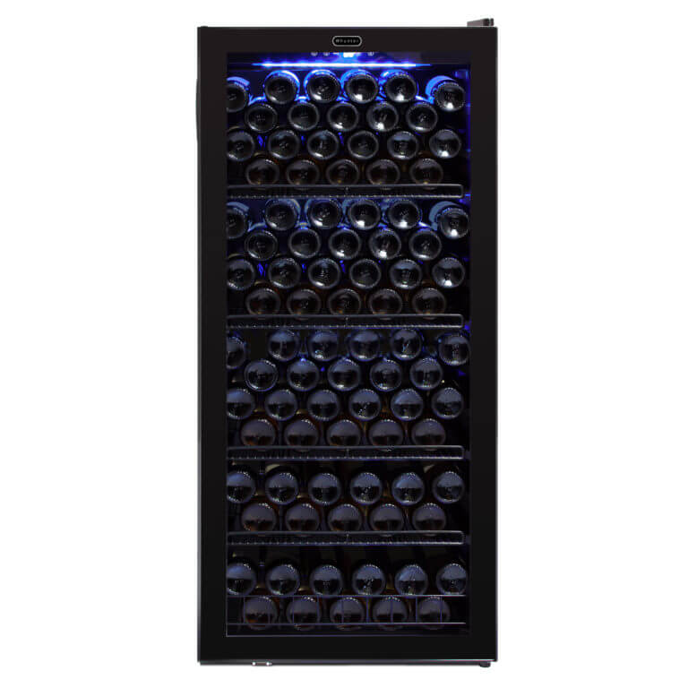 Whynter FWC-1201BB 124 Bottle Freestanding Wine Refrigerator - Front View