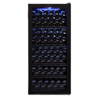 Whynter FWC-1201BB 124 Bottle Freestanding Wine Refrigerator - Front View
