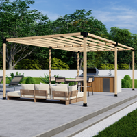 DIY Pergola Bracket Kit for a Freestanding Pergola With Slatted Roof
