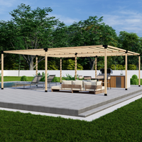 DIY Pergola Bracket Kit for a Freestanding Pergola With Slatted Roof
