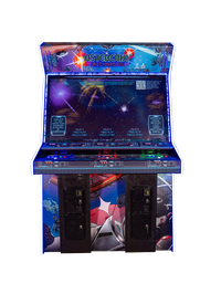 Asteroids Recharged Deluxe 3-Player Arcade Cabinet - Front View