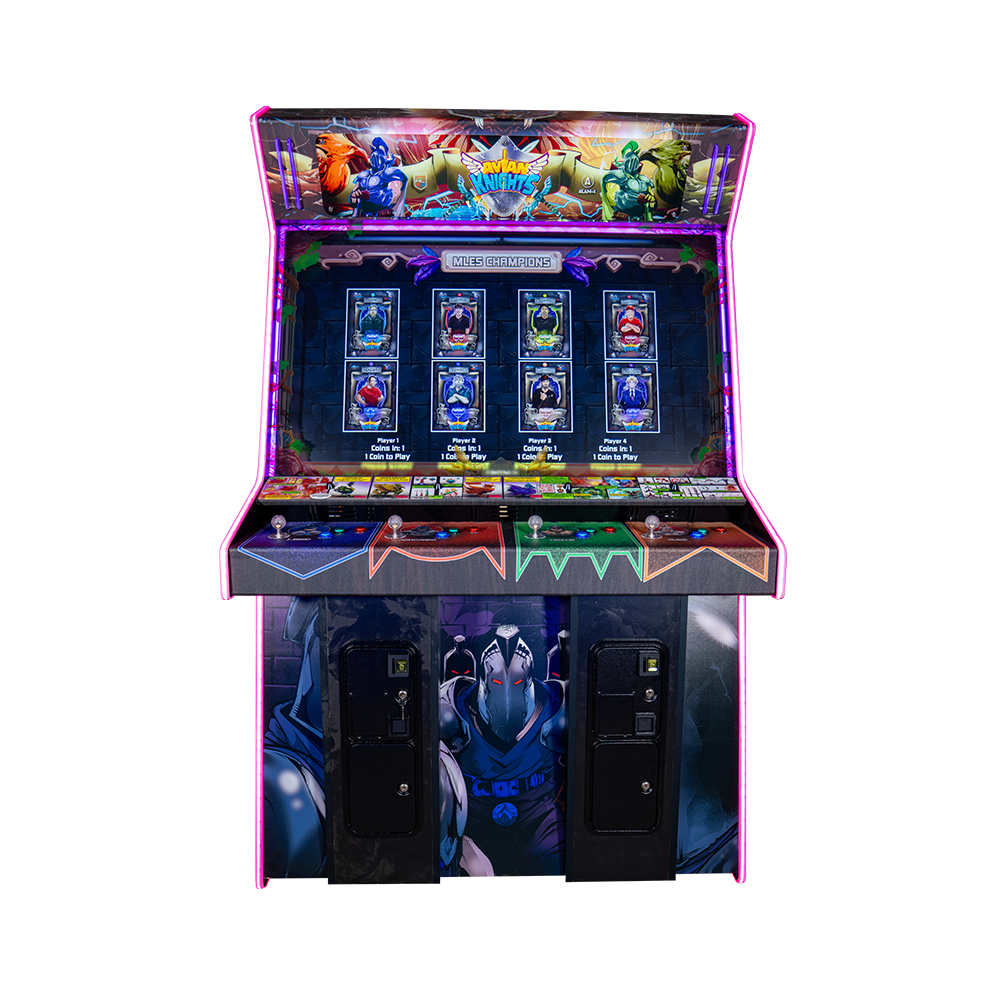 Avian Knights Deluxe 4-Player Arcade Cabinet - Front View