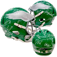 Philadelphia Eagles Team-Signed Kelly Green Alternate Full-Size Helmet - 28 Signatures