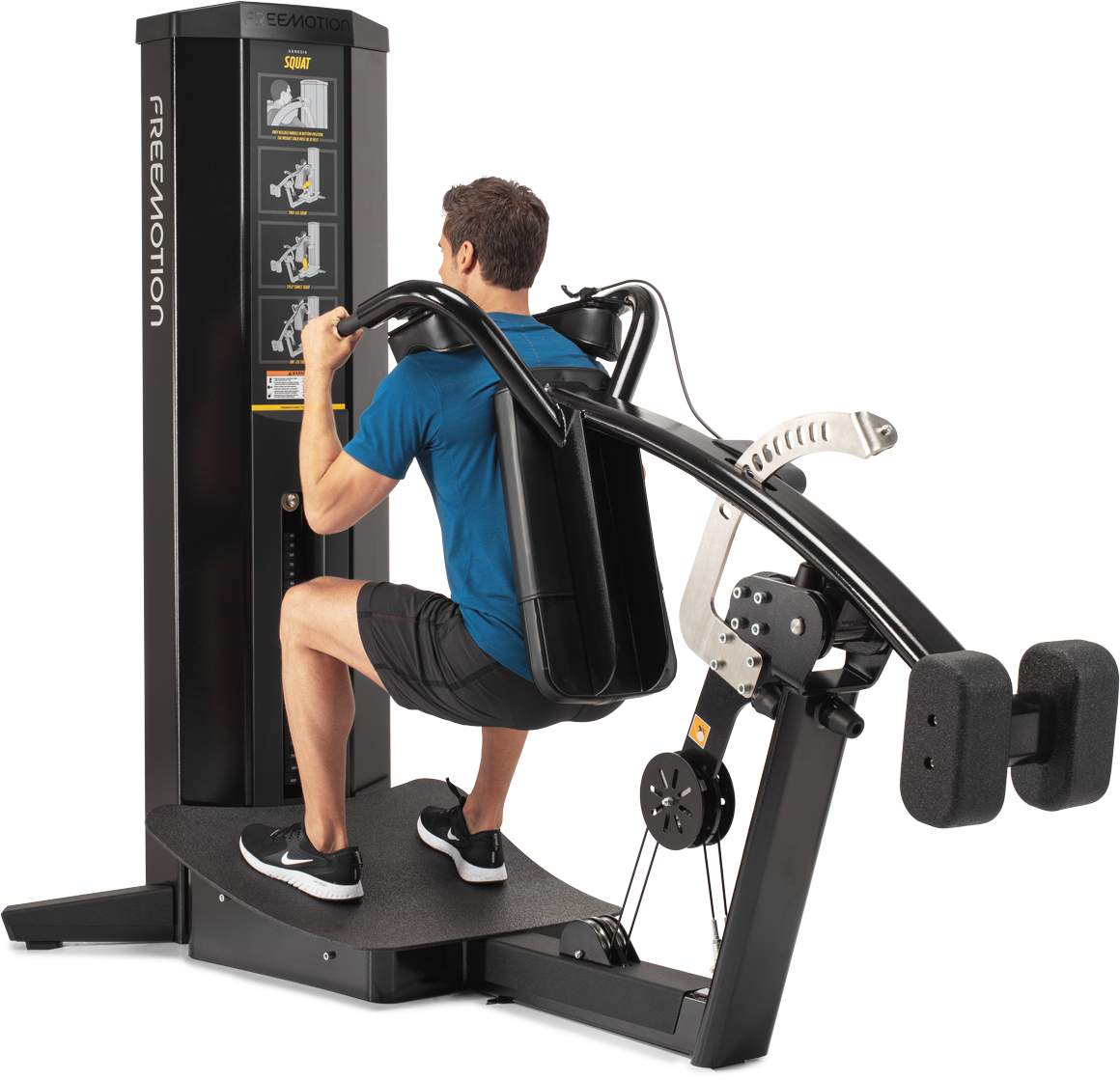 Freemotion GENESIS Squat Machine G610 - Three-Quarter View