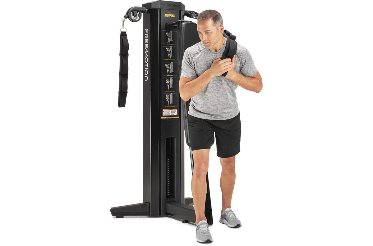 Freemotion GENESIS Abdominal Cable Machine three-quarter view - Model G611