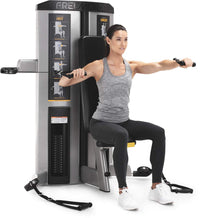 Freemotion GENESIS DS Chest Shoulder dual station cable machine - three-quarter front view