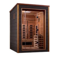 Golden Designs Nora 2 Person Full Spectrum Sauna | Outdoor-Indoor PureTech™