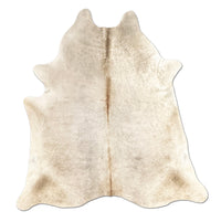Light Gray & Brown Cowhide Rug