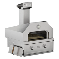 Videl Outdoor Oven I - 2 Burner Outdoor Pizza and Roasting Oven, angled view