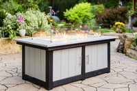 Timber Craft Poly Amish-Built Gas Fire Pit - outdoor poly lumber fire pit