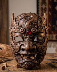 12" Dragon Oni Mask