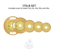 Solid Steel Calibrated Weight Plate Sets by Weight It Out