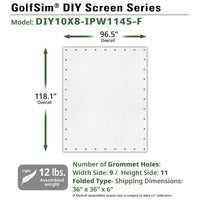 Elite Screens GolfSim DIY ImpactWhite 1145 Projector Screen