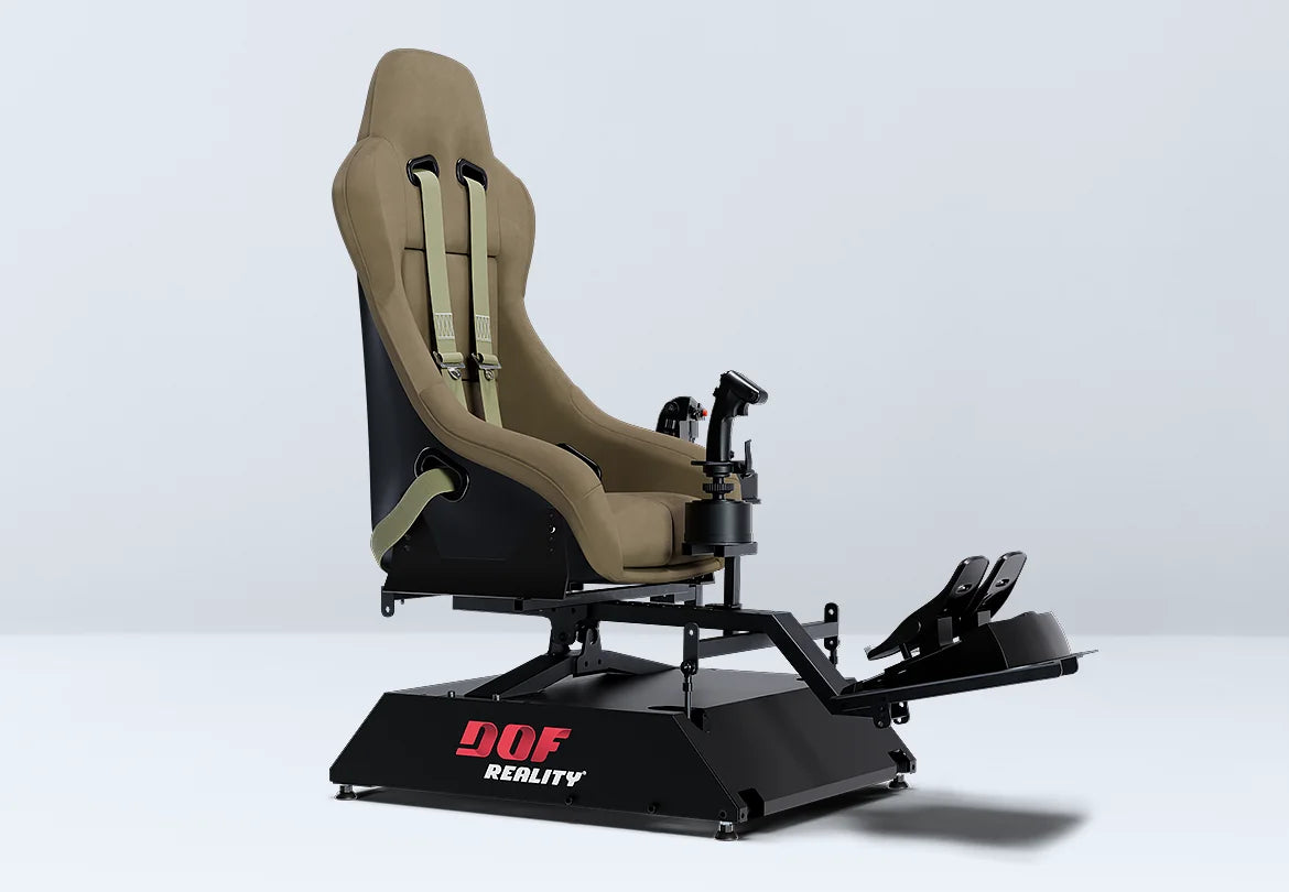 DOF Reality H2 Hero Motion Helicopter Cockpit 2-Axis Platform - Front View