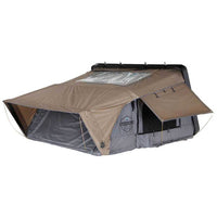 OVS HD Bushveld 4 Person Cantilever Hard Shell Roof Top Tent in Grey with Tan Rainfly - hero shot