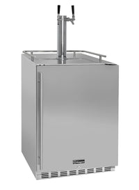 Kegco 24" Dual Faucet Built-in Kegerator - Outdoor