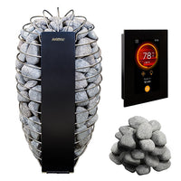 Harvia Spirit Series Sauna Heater Package, 6-9kW Black