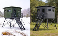 Beaver Blinds Octagon Hunting Blind - Aluminum Exterior Model Photo