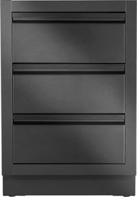 Napoleon OASIS Three Drawer Cabinet in matte black - front view
