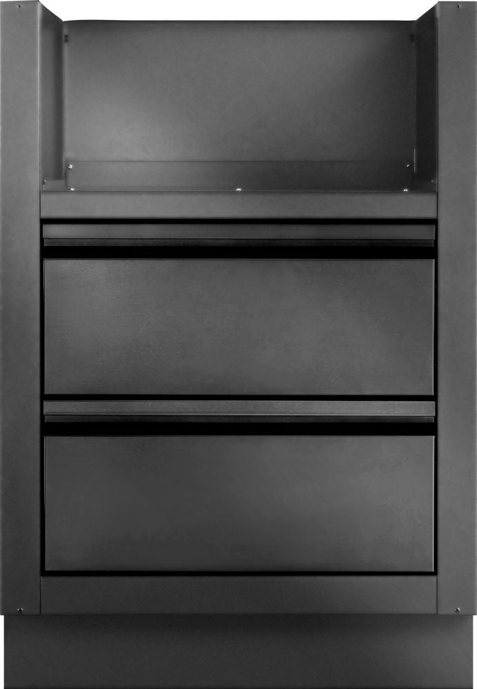 Napoleon OASIS Under Grill Cabinet for Built-in 700 Series Dual Burners in Matte Black - Front View