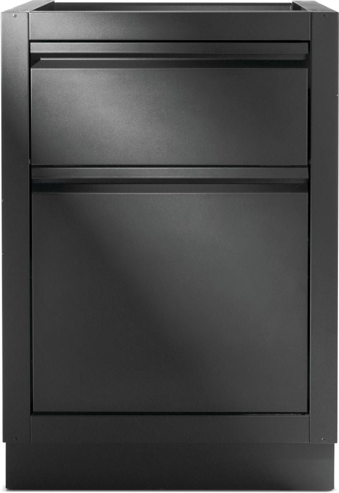 Napoleon OASIS Waste Drawer Cabinet in Matte Black - front view