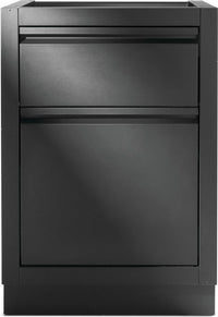 Napoleon OASIS Waste Drawer Cabinet in Matte Black - front view