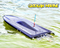 Oxidean Marine 2026 Self-Righting Dominator Mono RTR RC Boat in Black Carbon Fiber - Hero Shot