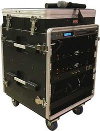 CAVS JB-G1012W All-In-One Karaoke System front view open and ready for use