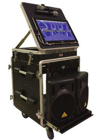 CAVS SB-G1012W All-In-One Karaoke System in road case - front view